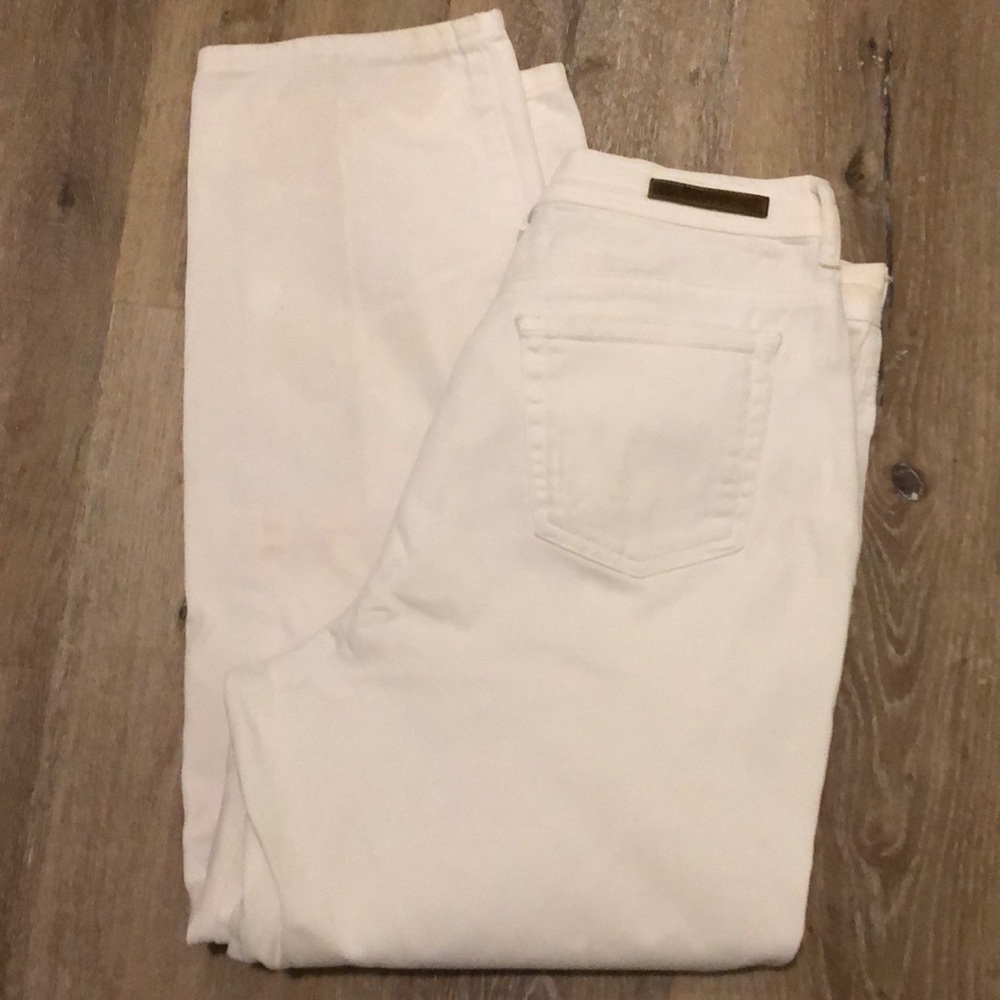 Gloria Vanderbilt Jeans White Denim Mom Jean Straight Leg - Picture 5 of 9